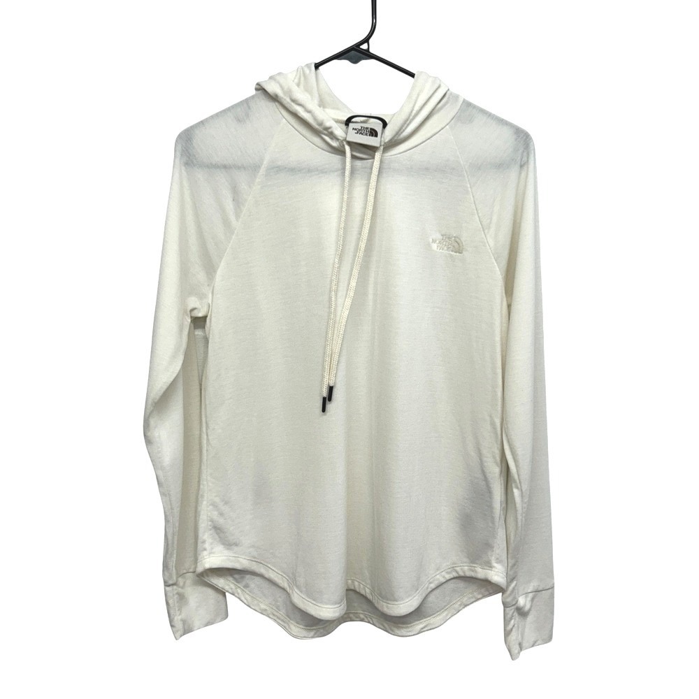 The North Face Hoodie M White Lightweight Pullover Womens Athleisure Top
